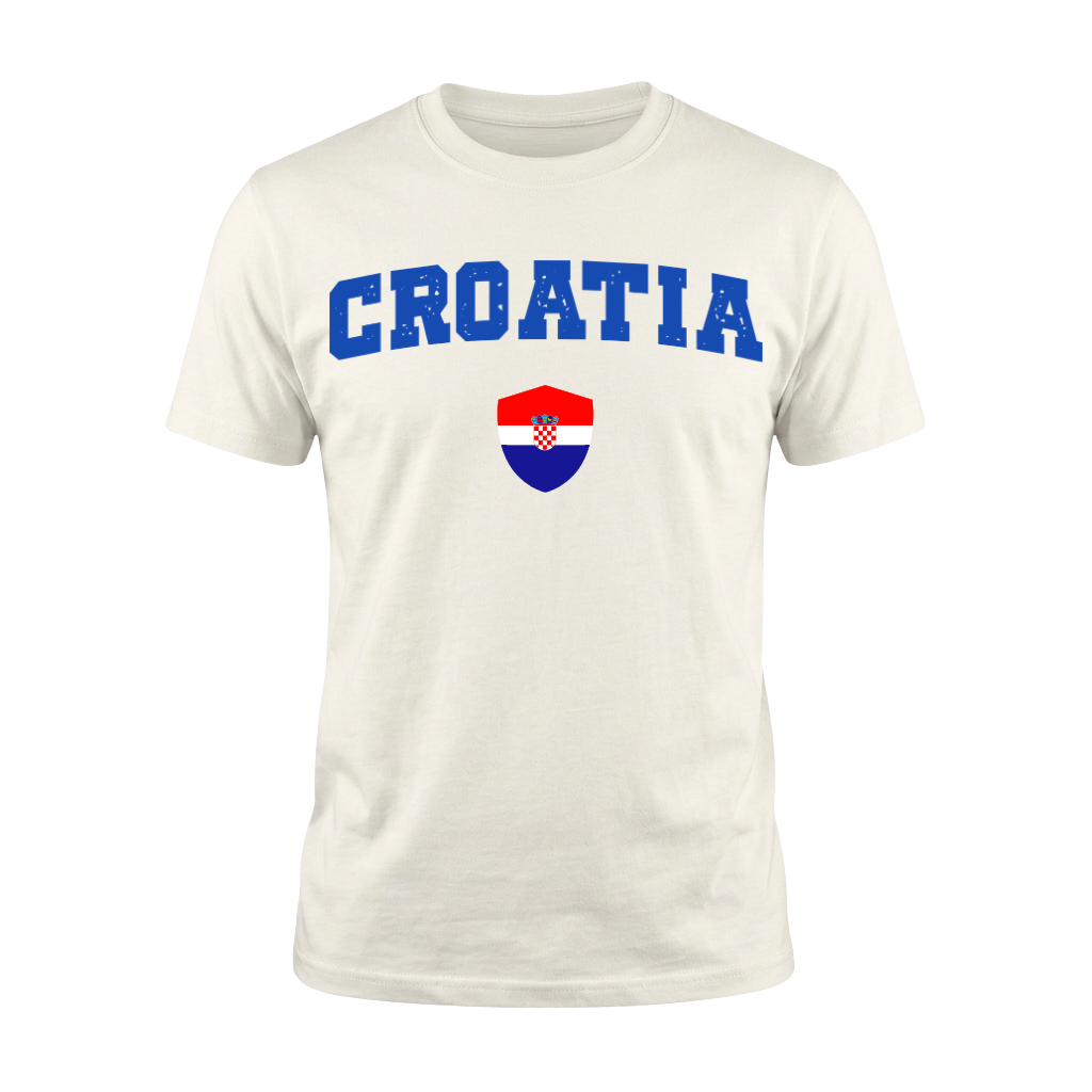CROATIA – Premium Nation Fan T-Shirt – White Edition