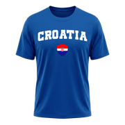 CROATIA Nation Active Performance Sportshirt Blue Edition