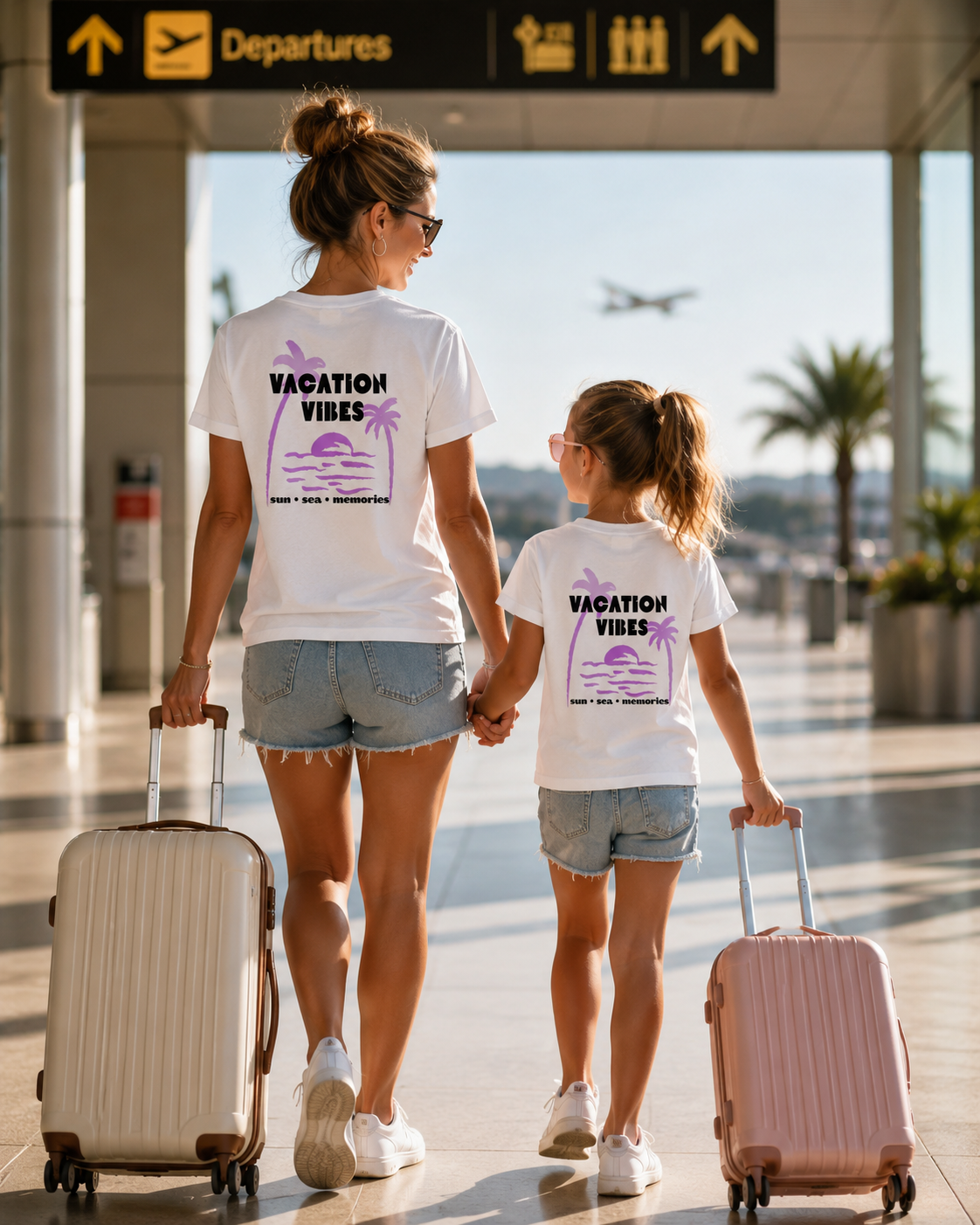 VACATION VIBES – Premium Sommer T-Shirt | 100% Baumwolle | Damen, Herren & Kinder