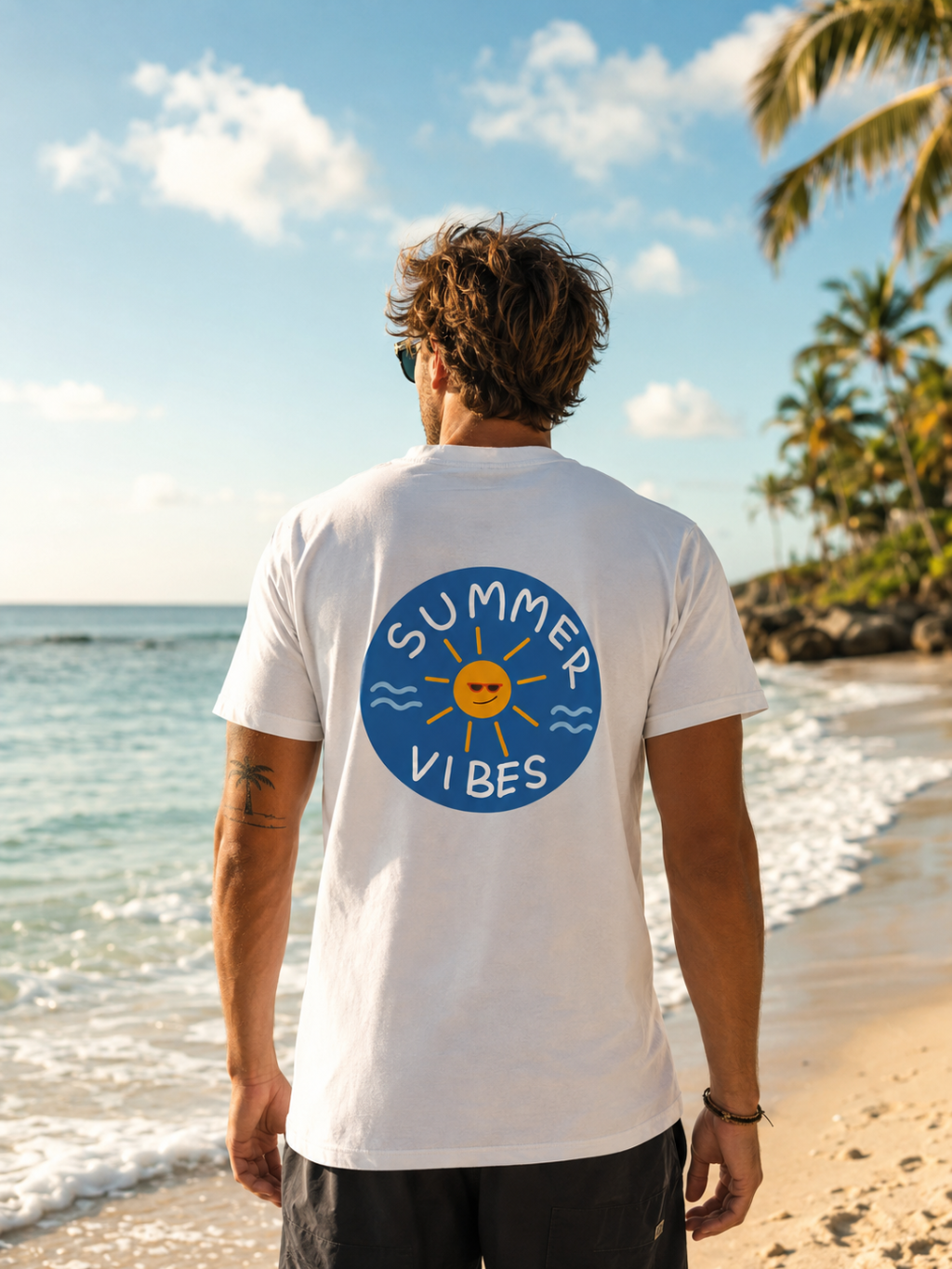SUMMER VIBES – Premium Sommer T-Shirt | 100% Baumwolle | Damen, Herren & Kinder