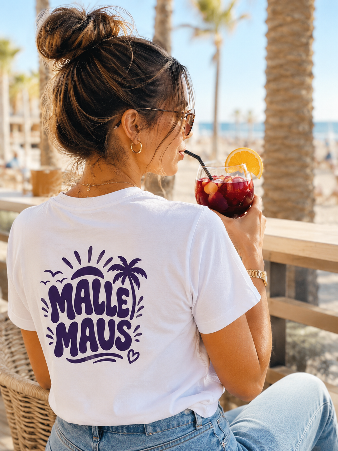 MALLE MAUS – Premium Sommer T-Shirt | 100% Baumwolle | Damen & Kinder