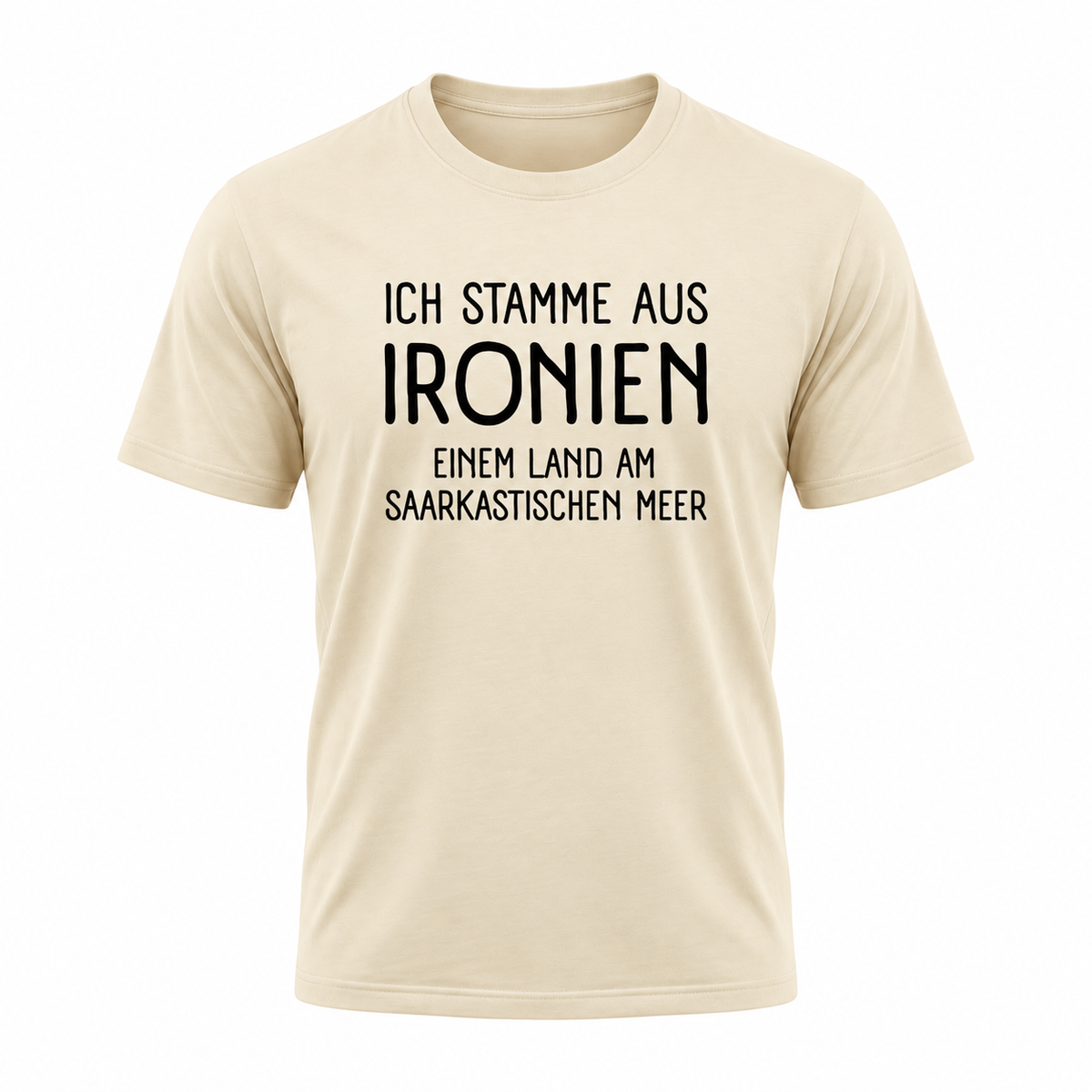 Ich stamme aus Ironien – Lustiges Sprüche T-Shirt mit Sarkasmus & Humor für Damen und Herren