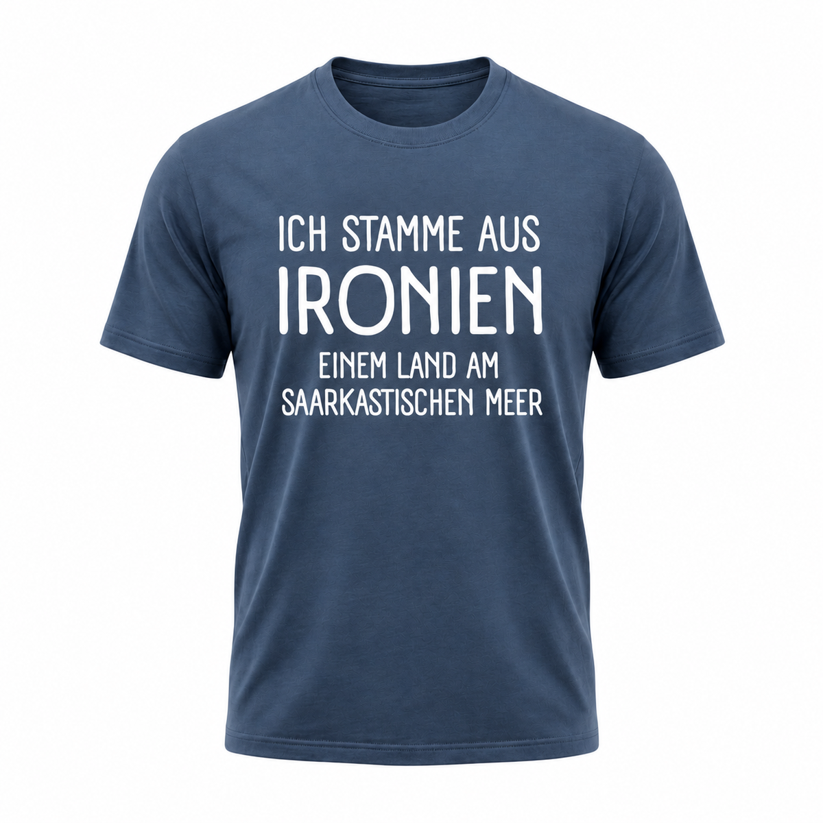 Ich stamme aus Ironien – Lustiges Sprüche T-Shirt mit Sarkasmus & Humor für Damen und Herren