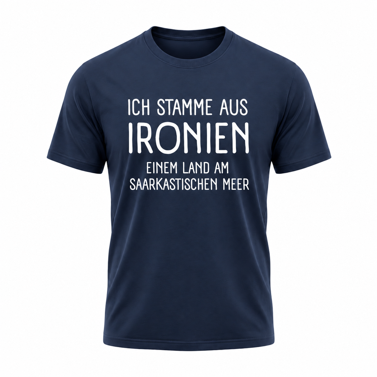 Ich stamme aus Ironien – Lustiges Sprüche T-Shirt mit Sarkasmus & Humor für Damen und Herren