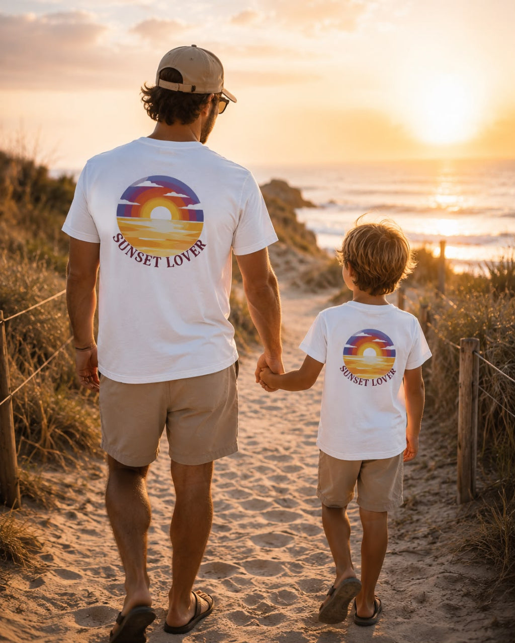 SUNSET LOVER – Premium Sommer T-Shirt | 100% Baumwolle | Damen, Herren & Kinder