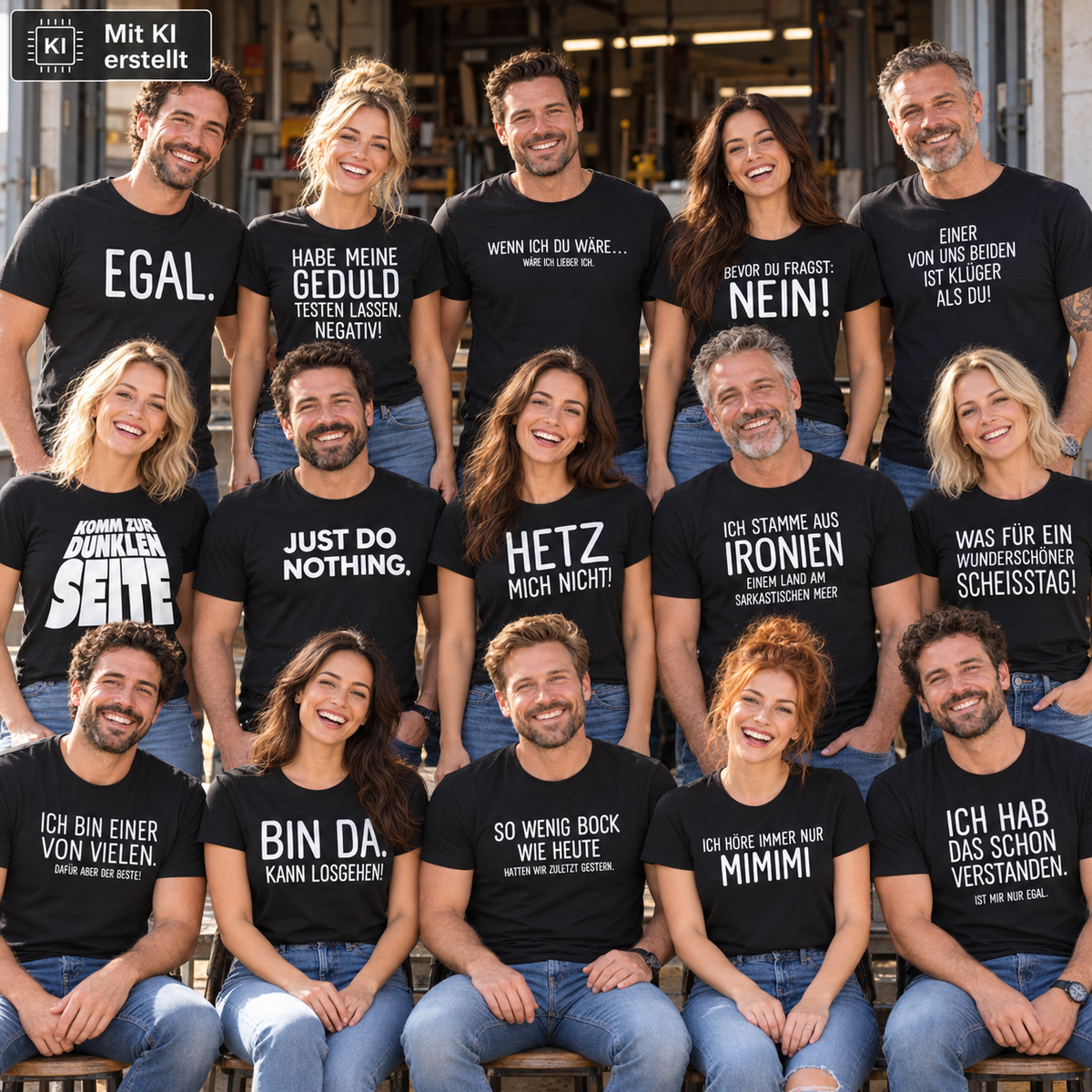 Dein Spruch. Dein Style. – Statement-Shirt mit 15 Motiven zur Auswahl